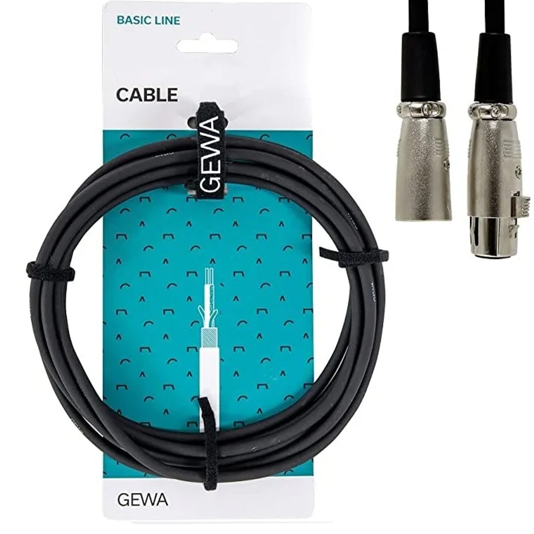 Gewa - Basic Line - Microphone Cable 3m 190.040