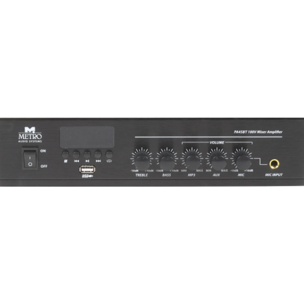 Metro Audio Systems PA-45BT Ολοκληρωμένος Ενισχυτής