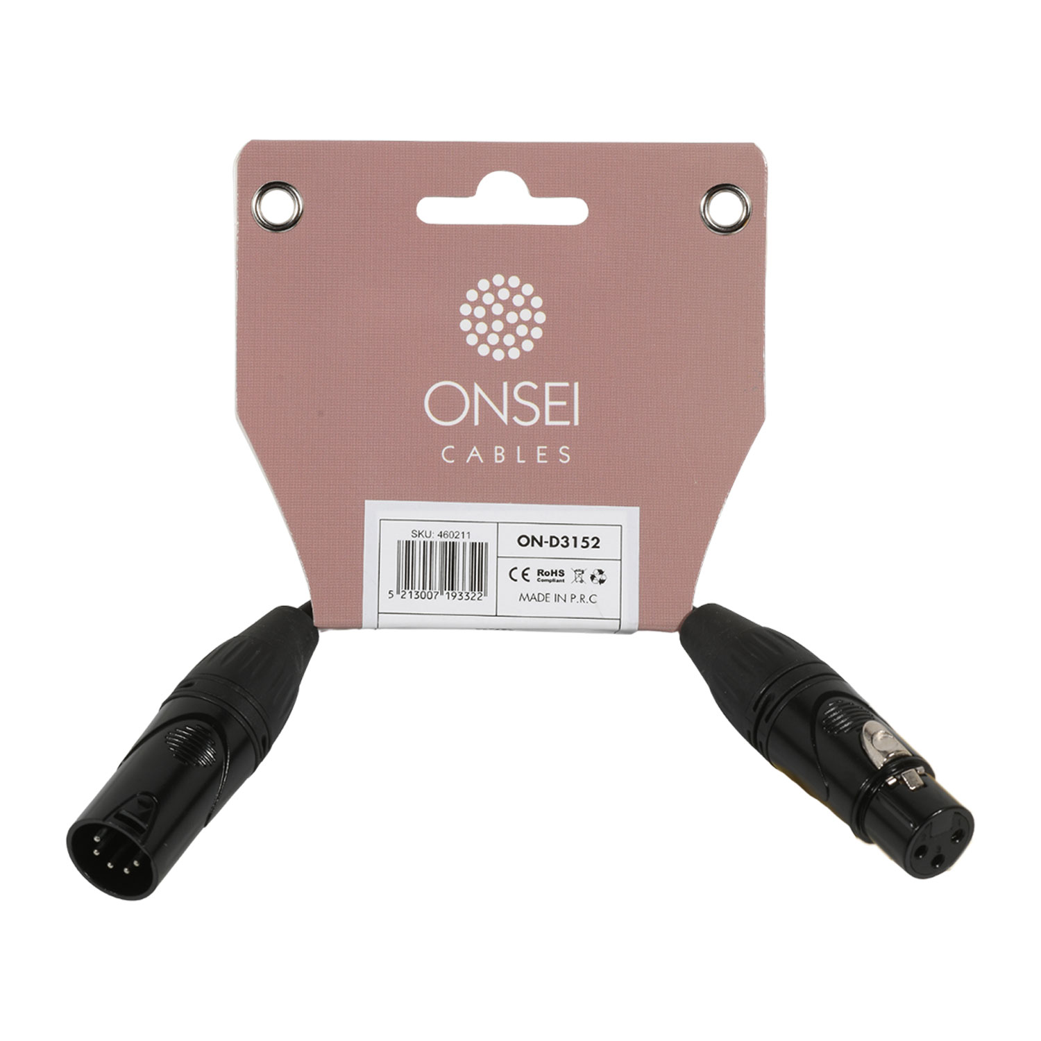 Onsei DMX 3pin Cable 0.15m