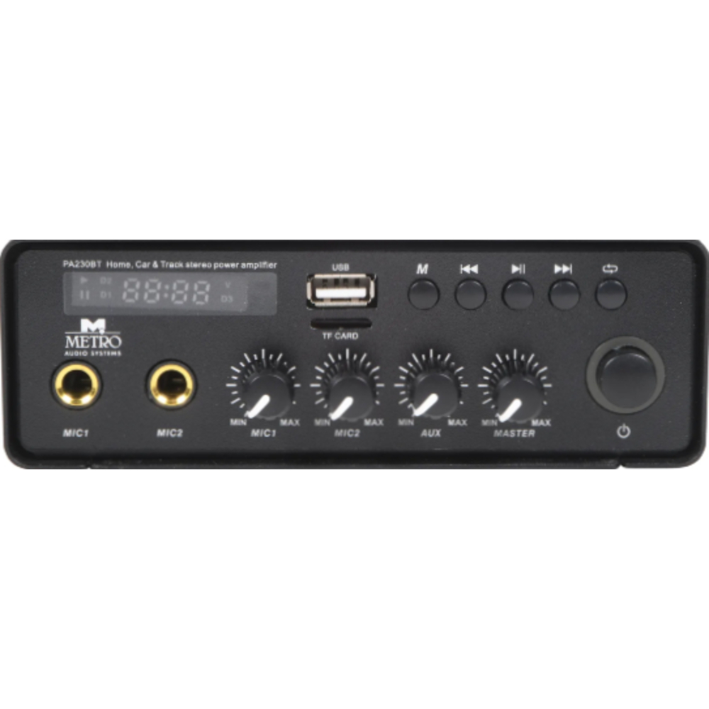 Metro Audio Systems PA-230BT Ολοκληρωμένος Ενισχυτής