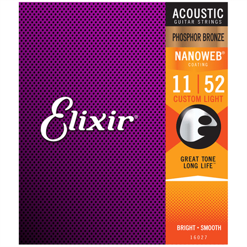 Elixir 16027 nanoweb custom light Χορδές phosphor bronze Ακουστικής Κιθάρας 174545